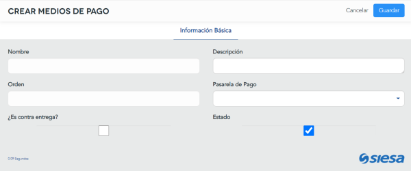 Sincronizacion de medios de pago
